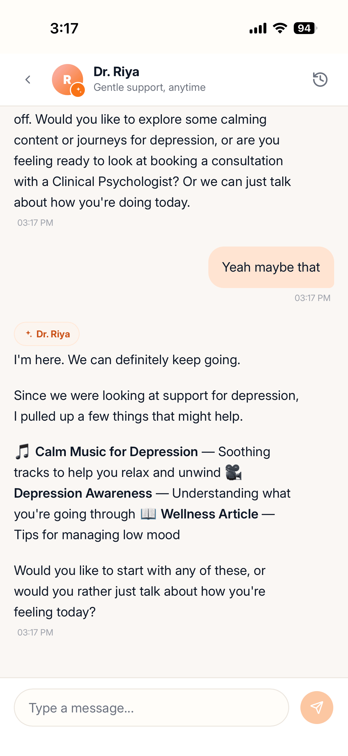 Doctor Riya. Free. Always on.